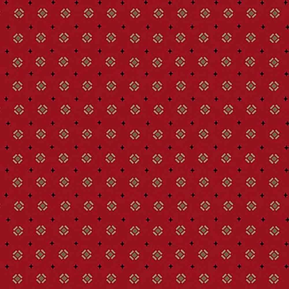 Henry Glass & Co. - Quiet Grace By Kim Diehl- Tilted Boxes - Cranberry - Yardage 1 Henry Glass & Co. - Quiet Grace By Kim Diehl- Tilted Boxes - Cranberry - Yardage
