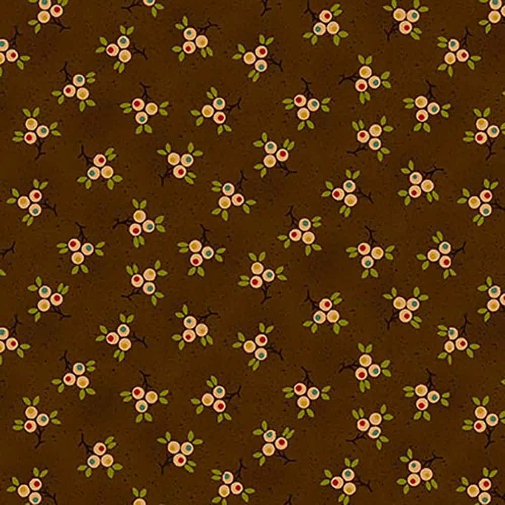 Henry Glass & Co. - Quiet Grace By Kim Diehl- Berry Springs - Chocolate - Yardage 1 Henry Glass & Co. - Quiet Grace By Kim Diehl- Berry Springs - Chocolate - Yardage