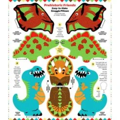 Dinosaurs - Snuggle Pillows III By Yolanda Fundora - Blank Quilting - 36" Panel