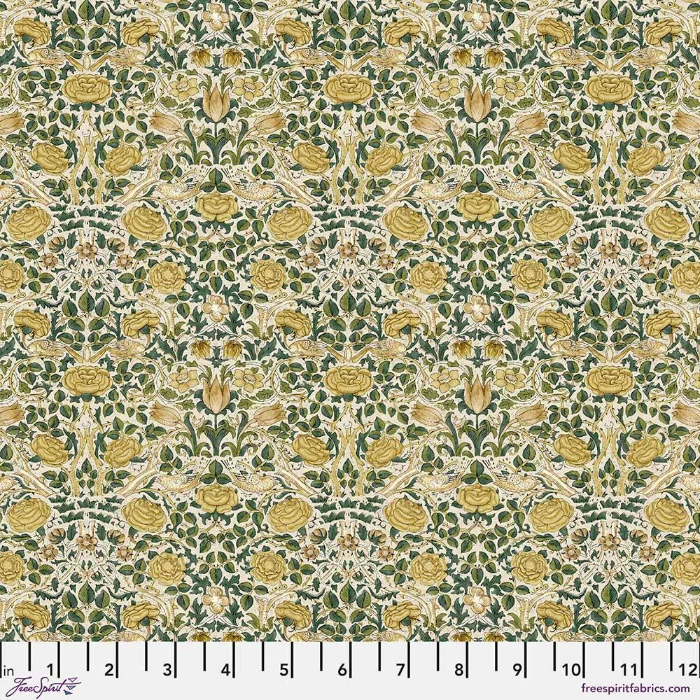 FreeSpirit Fabrics - Emery Walker By The Original Morris & Co. - Small Rose - Weld - Yardage 2 FreeSpirit Fabrics - Emery Walker By The Original Morris & Co. - Small Rose - Weld - Yardage - Image 2