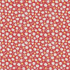 Henry Glass & Co. - Nana Mae 8 - Daisy Geo - Red - Yardage