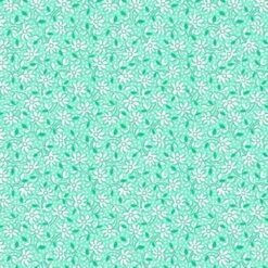 Henry Glass & Co. - Nana Mae 8 - Monotone Daisy - Aqua - Yardage