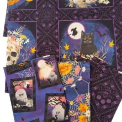 Bones And Bouquets By Kathleen Francour - StudioE Fabrics - Yard Trio Plus Panel