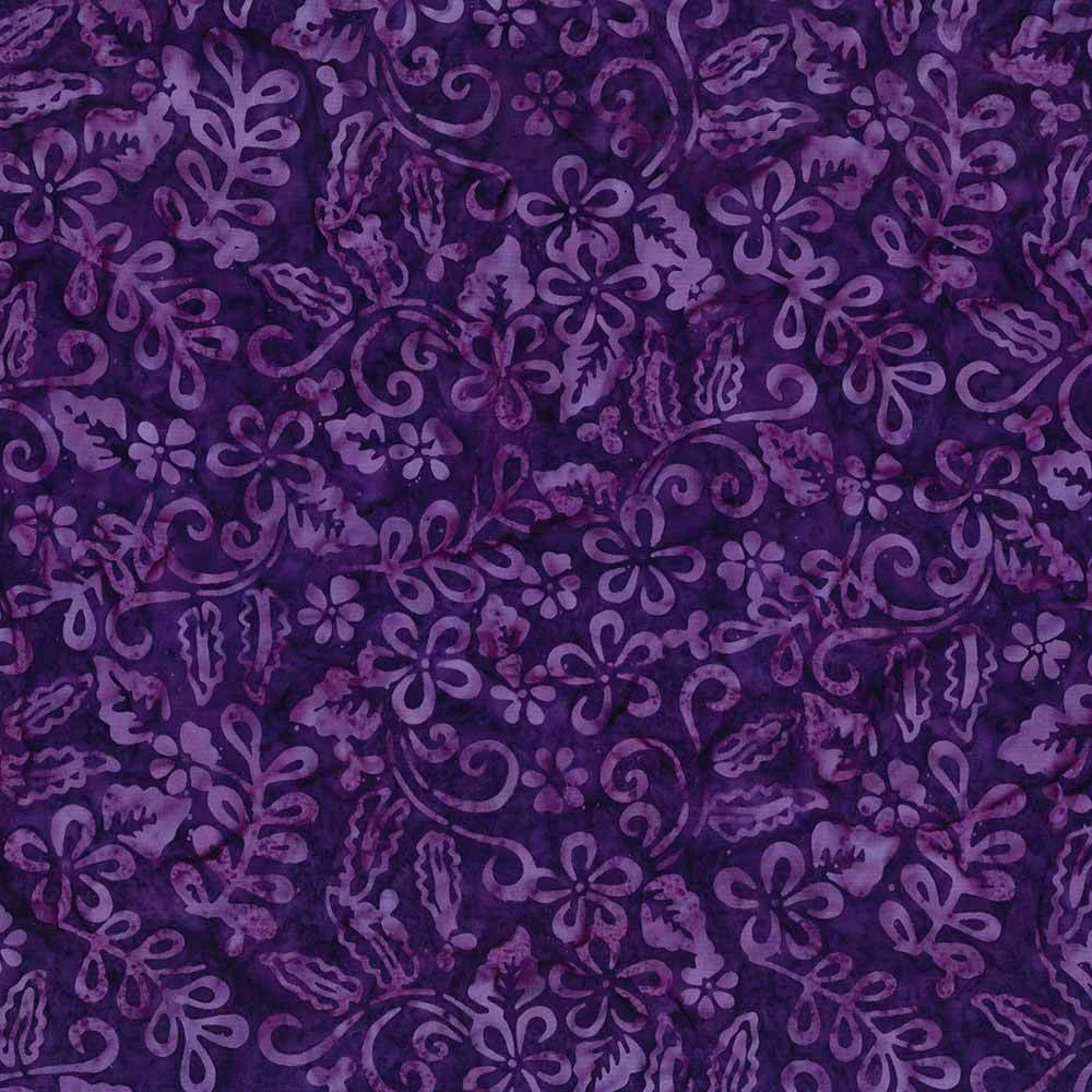 Wilmington Prints - Mystic Vineyard - Plumeria - Purple - Yardage 1 Wilmington Prints - Mystic Vineyard - Plumeria - Purple - Yardage