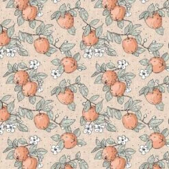 Figo Fabrics - Klara By Bernadett Urbanovics - Hanging Apples - Multi - Yardage