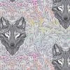 FreeSpirit Fabrics - Graywork By Tula Pink - Wolf On Pink Street - Fog - Yardage -Keepsake Quilting Shop 1021128B 01
