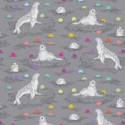 FreeSpirit Fabrics - Graywork By Tula Pink - Seal The Deal - Shadow - Yardage
