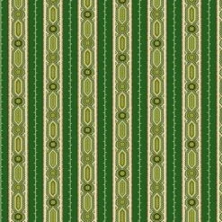 Andover Fabrics - Green Thumb By Laundry Basket Quilts - Moss Stripe - Emerald Green - Yardage