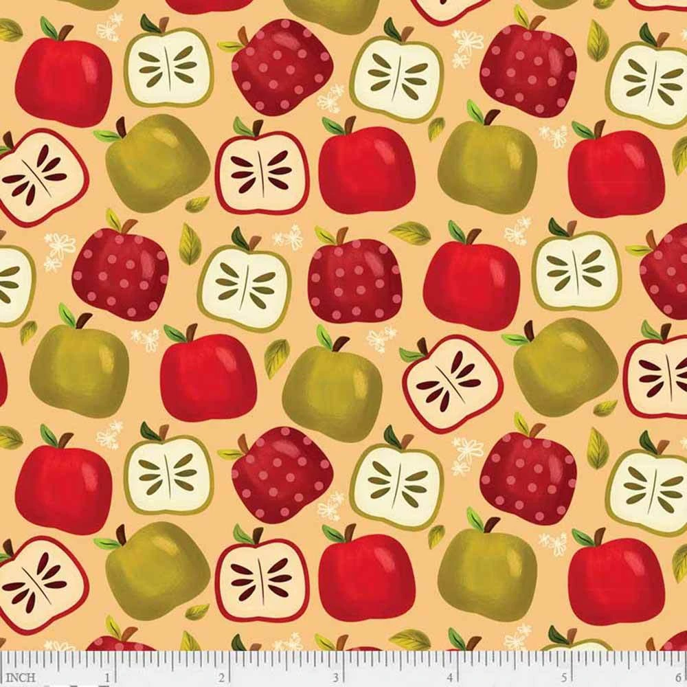 P&B Textiles - Harvest Mini's By Pink Light Studio - Apple Slices - Multi - Yardage 2 P&B Textiles - Harvest Mini's By Pink Light Studio - Apple Slices - Multi - Yardage - Image 2