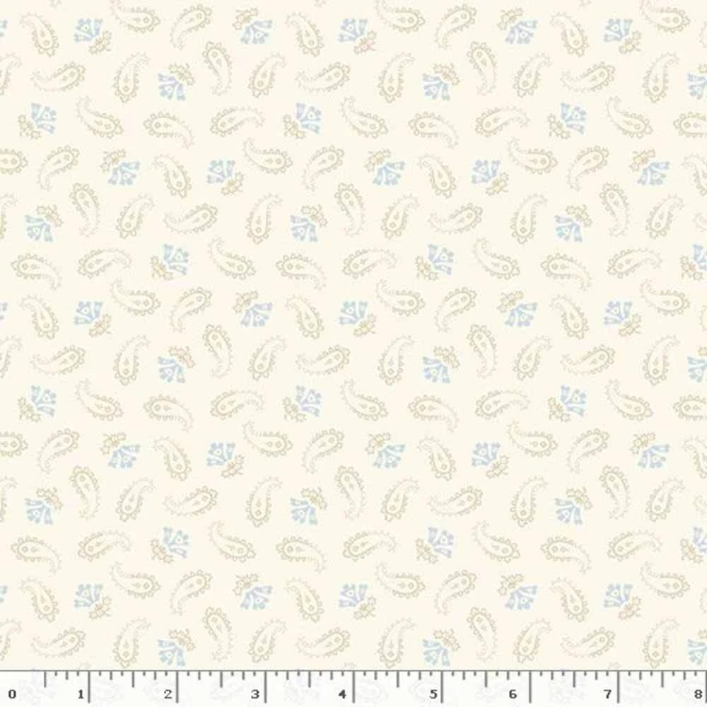 Marcus Fabrics - Trendy Toile By Monika Zhu - Petite Paisley - Cream - Yardage 2 Marcus Fabrics - Trendy Toile By Monika Zhu - Petite Paisley - Cream - Yardage - Image 2