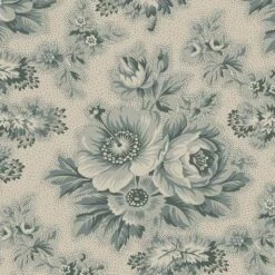 Maywood Studio - Dark & Stormy - Large Floral - Cream - Yardage