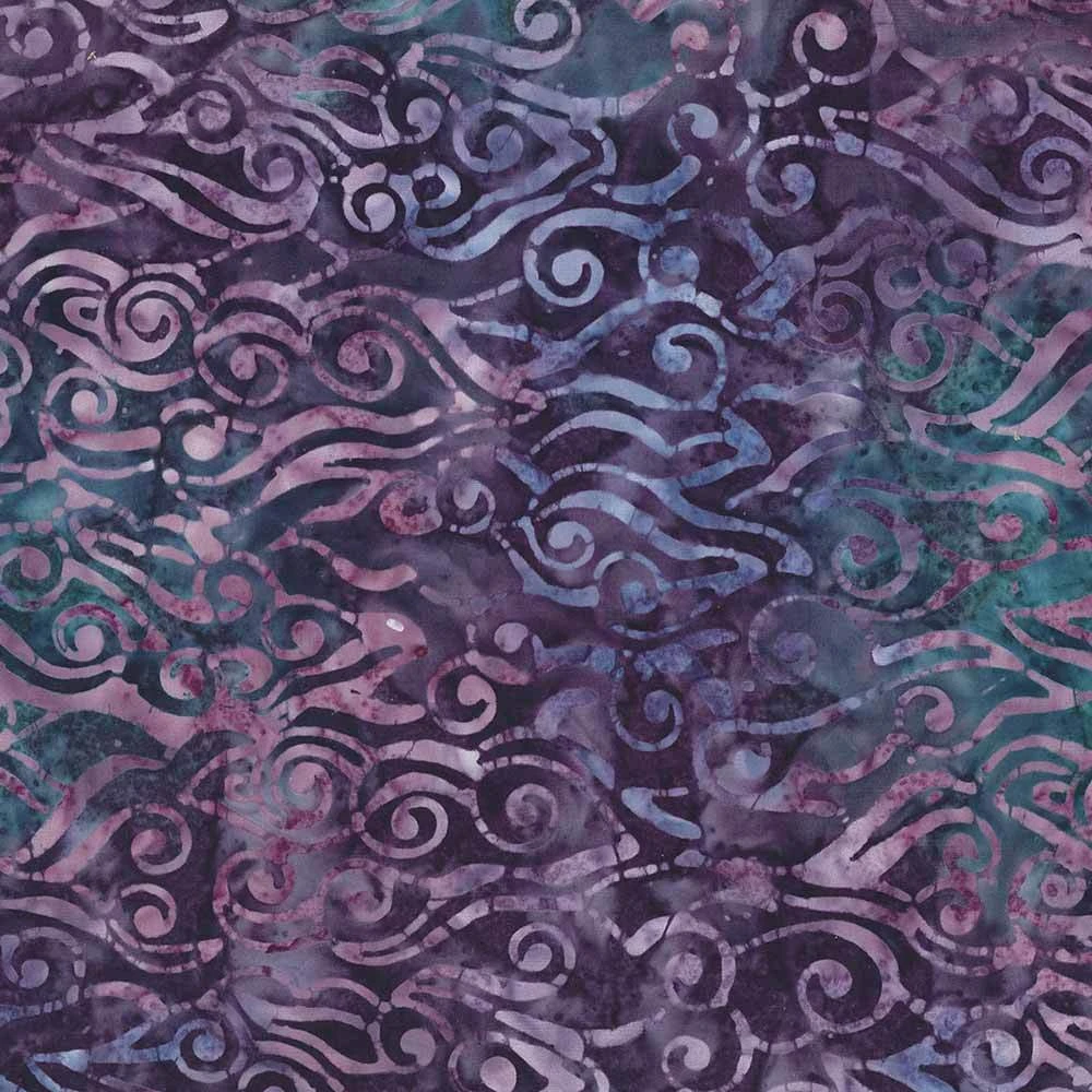 Wilmington Prints - Violet Crush By Wilmingotn Batiks - Swirly Waves - Dark Purple - Yardage 1 Wilmington Prints - Violet Crush By Wilmingotn Batiks - Swirly Waves - Dark Purple - Yardage