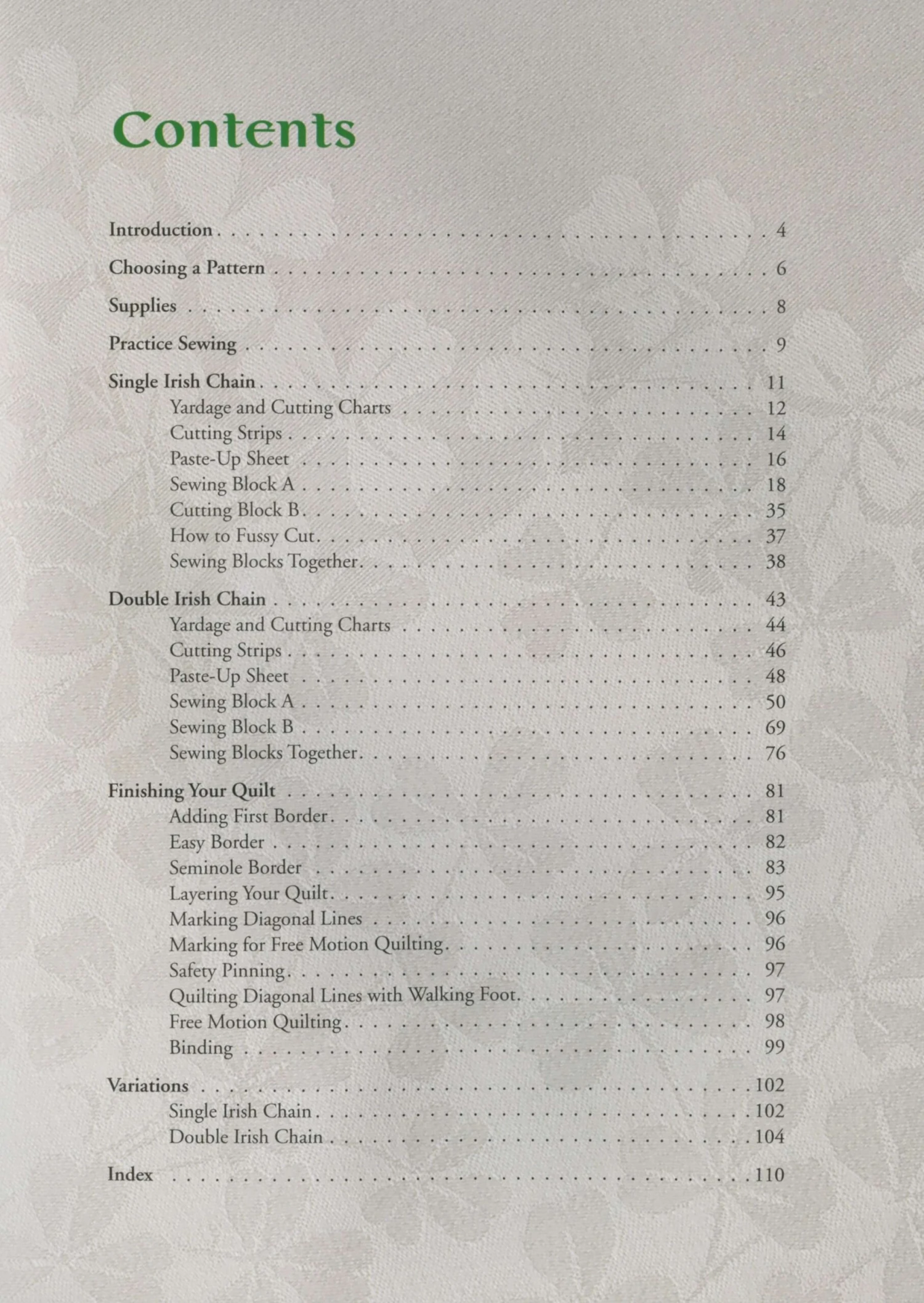 Irish Chain - Softcover 3 Irish Chain - Softcover - Image 3