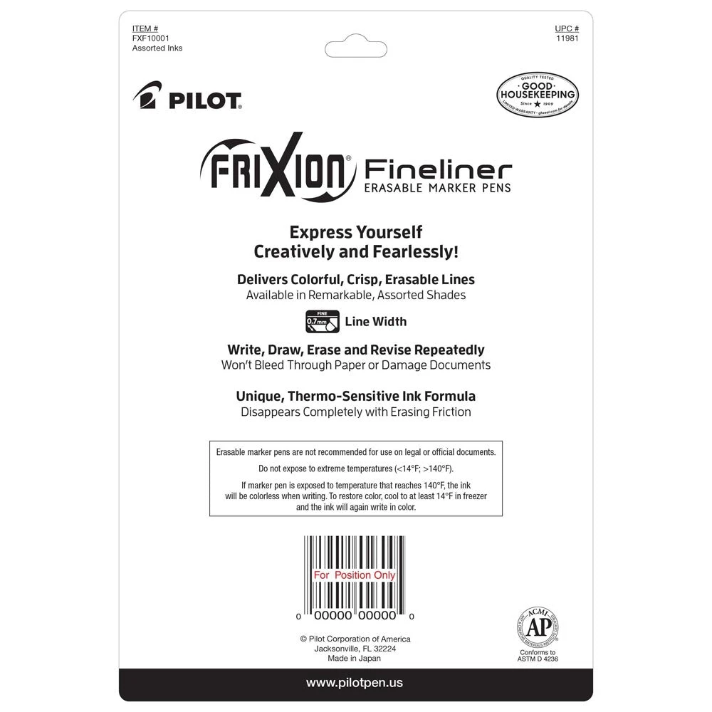 Frixion Fineliner 10pk Assortment 2 Frixion Fineliner 10pk Assortment - Image 2