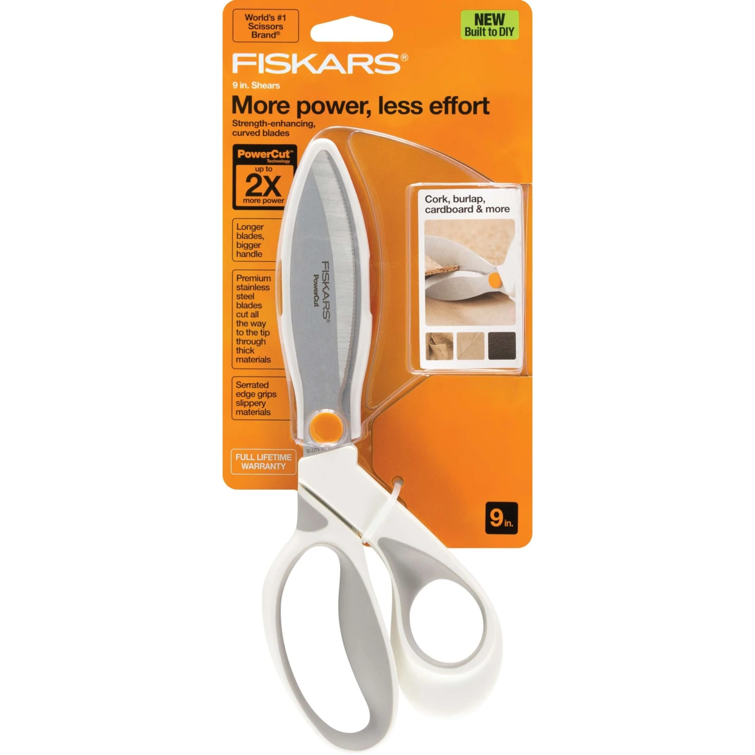 Fiskars 9in PowerCut Softgrip Shears 1 Fiskars 9in PowerCut Softgrip Shears
