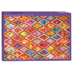 Kaffe Fassett’s Diamond Quilt Jigsaw Puzzle For Adults