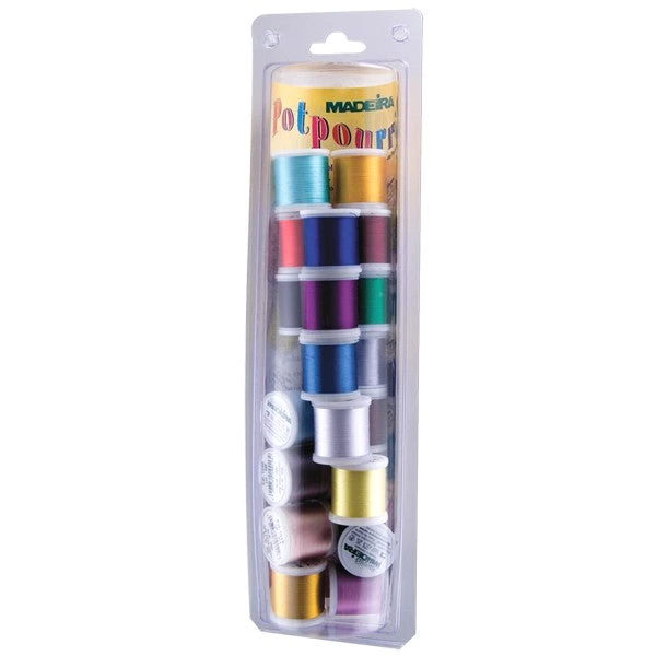 Madeira Potpourri Embroidery Thread Value Pack Polyneon 1 Madeira Potpourri Embroidery Thread Value Pack Polyneon