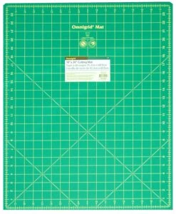Cutting Mat Omnigrid Green With Yellow Grid 18in X 24in