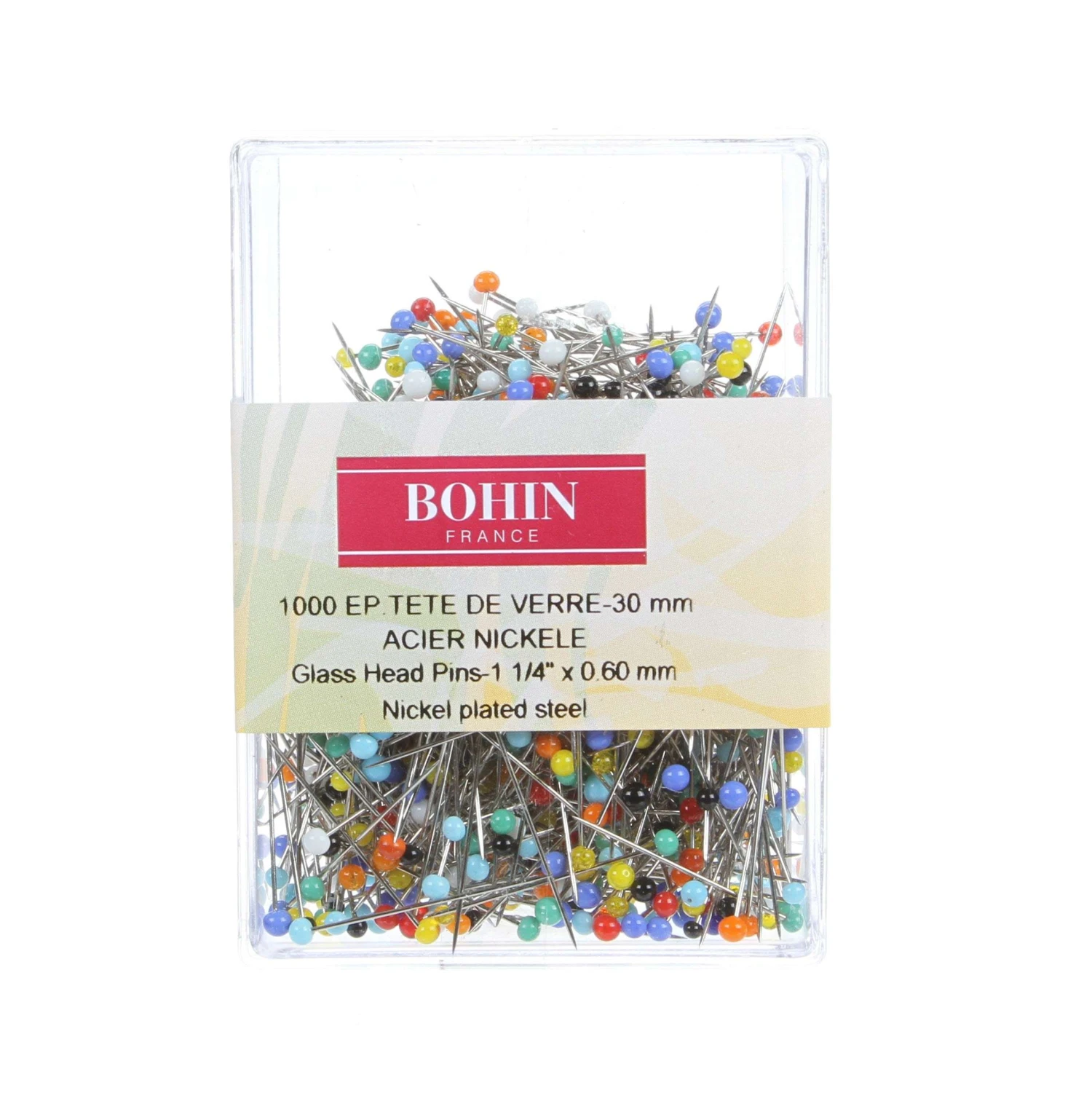 Quilting Glass Head Pin Size 20 - 1 1/4in 1000ct 1 Quilting Glass Head Pin Size 20 - 1 1/4in 1000ct