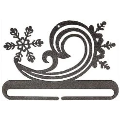 6in Snowy Swirl Split Bottom Charcoal