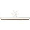 16in Snowflake Holder With Dowel Tex White -Keepsake Quilting Shop 27897 01