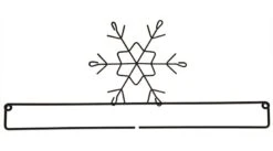 12in Snowflake Screw Split Bottom Gray