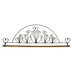 16in Flower Garden Fabric Holder