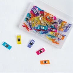 Clover Wonder Clips; Assorted Colors; 1 Inch Long; 50per Package -Keepsake Quilting Shop 3183CV 01 2b00f403 31d7 46dc ae3c 2b8285a74c1b