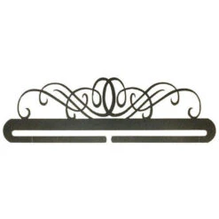 12in Windy Scroll Split Bottom Charcoal