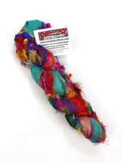 Multicolor Chiffon Silk Sari Ribbon