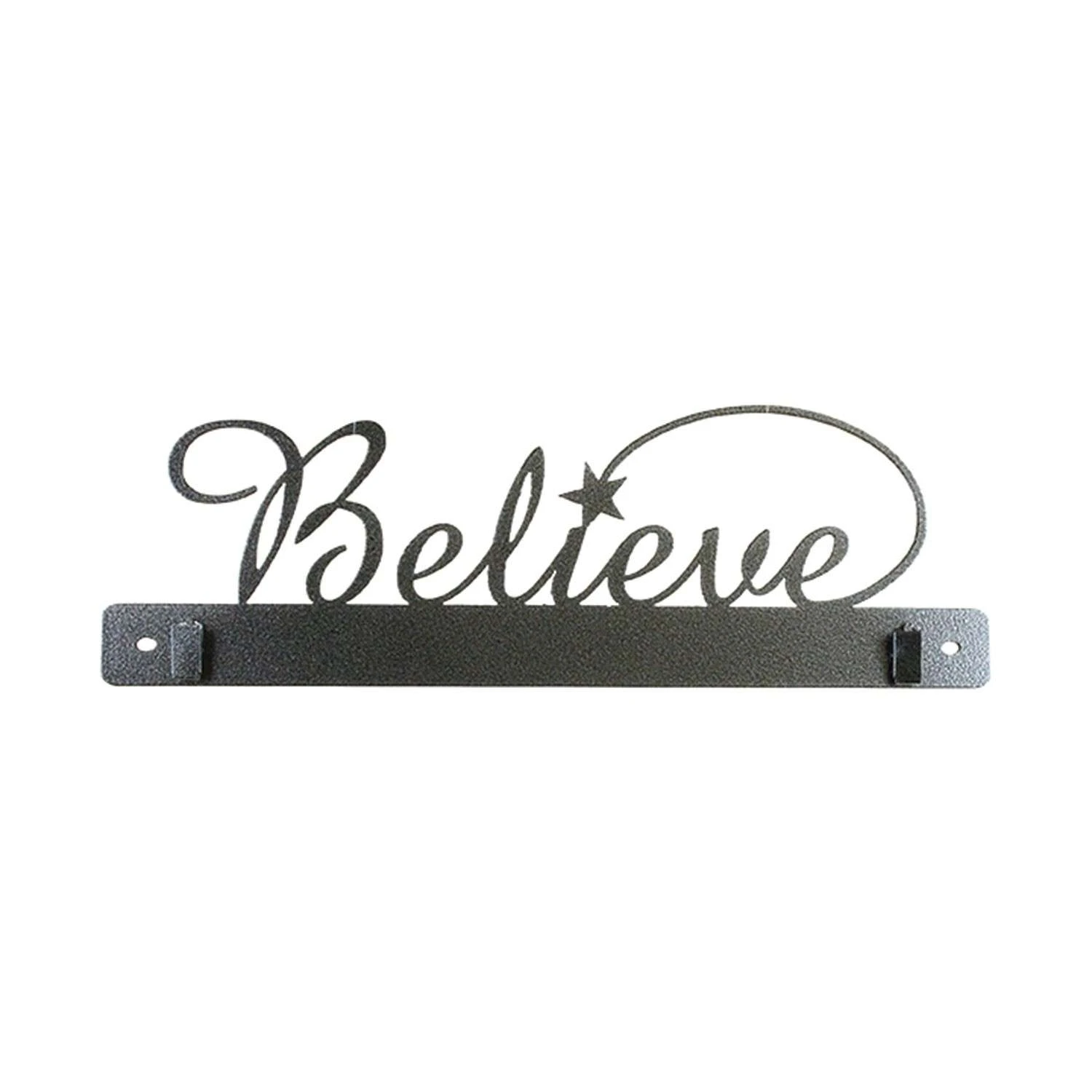 14in Believe With Clips Charcoal 2 14in Believe With Clips Charcoal - Image 2