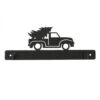 Christmas Truck With Clips Charcoal 12in Hanger