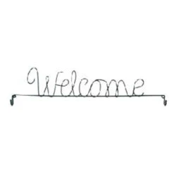 12in Welcome Fabric Holder