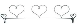 12in Triple Heart Fabric Holder