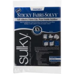 Sticky Fabri Solvy Printable Sheets 12ct 8-1/2in X 11in