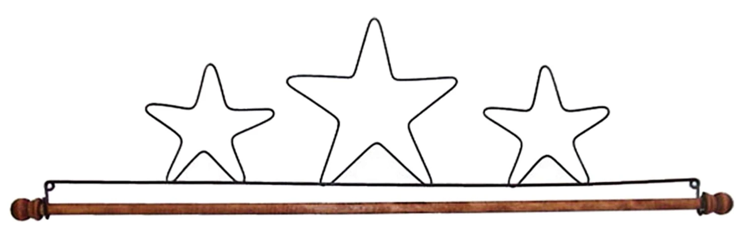 22in Three Stars Fabric Holder 2 22in Three Stars Fabric Holder - Image 2