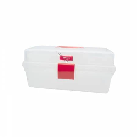 Clear Plastic Sewing Box 8in X 4in Bobbins Tray 1 Clear Plastic Sewing Box 8in X 4in Bobbins Tray