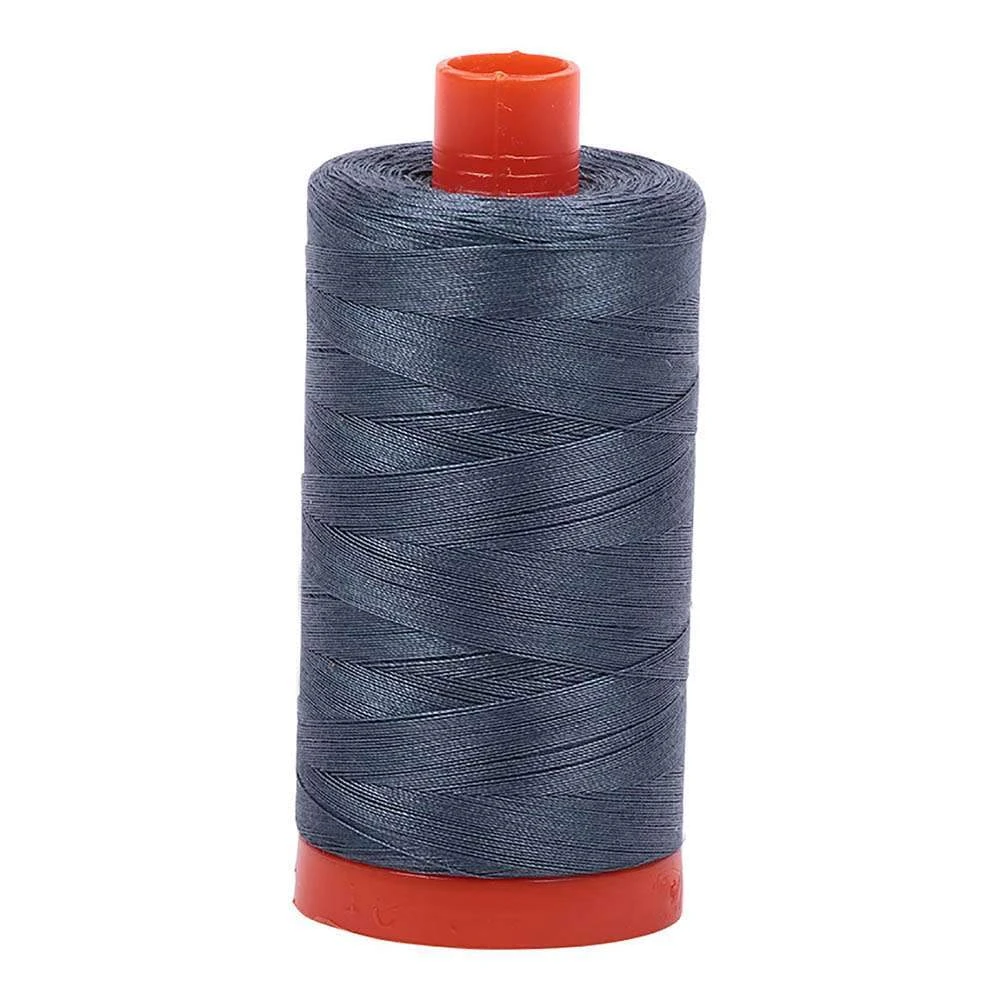 Medium Grey 50wt Aurifil 100% Cotton Mako Thread Large Spool 1,422 Yards 1 Medium Grey 50wt Aurifil 100% Cotton Mako Thread Large Spool 1,422 Yards