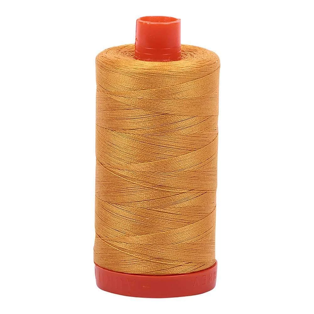 Orange Mustard 50wt Aurifil 100% Cotton Mako Thread Large Spool 1,422 Yards 1 Orange Mustard 50wt Aurifil 100% Cotton Mako Thread Large Spool 1,422 Yards