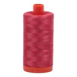 Red Peony 50wt Aurifil 100% Cotton Mako Thread Large Spool 1,422 Yards