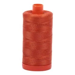 Rusty Orange 50wt Aurifil 100% Cotton Mako Thread Large Spool 1,422 Yards