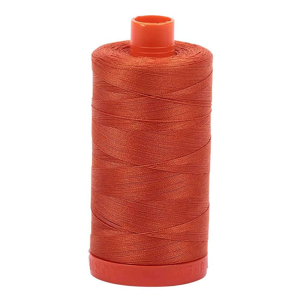 Rusty Orange 50wt Aurifil 100% Cotton Mako Thread Large Spool 1,422 Yards 1 Rusty Orange 50wt Aurifil 100% Cotton Mako Thread Large Spool 1,422 Yards