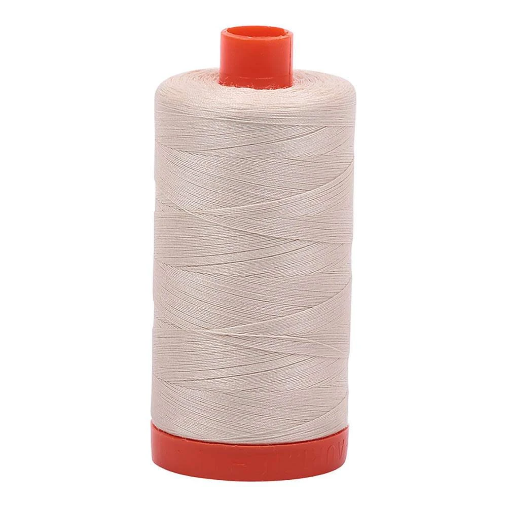 Light Beige 50wt Aurifil 100% Cotton Mako Thread Large Spool 1,422 Yards 1 Light Beige 50wt Aurifil 100% Cotton Mako Thread Large Spool 1,422 Yards