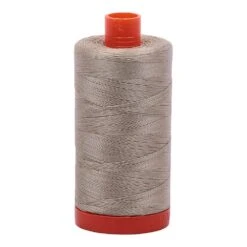 Stone 50wt Aurifil 100% Cotton Mako Thread Large Spool 1,422 Yards
