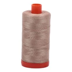 Sand 50wt Aurifil 100% Cotton Mako Thread Large Spool 1,422 Yards