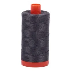 Dark Pewter 50wt Aurifil 100% Cotton Mako Thread Large Spool 1,422 Yards