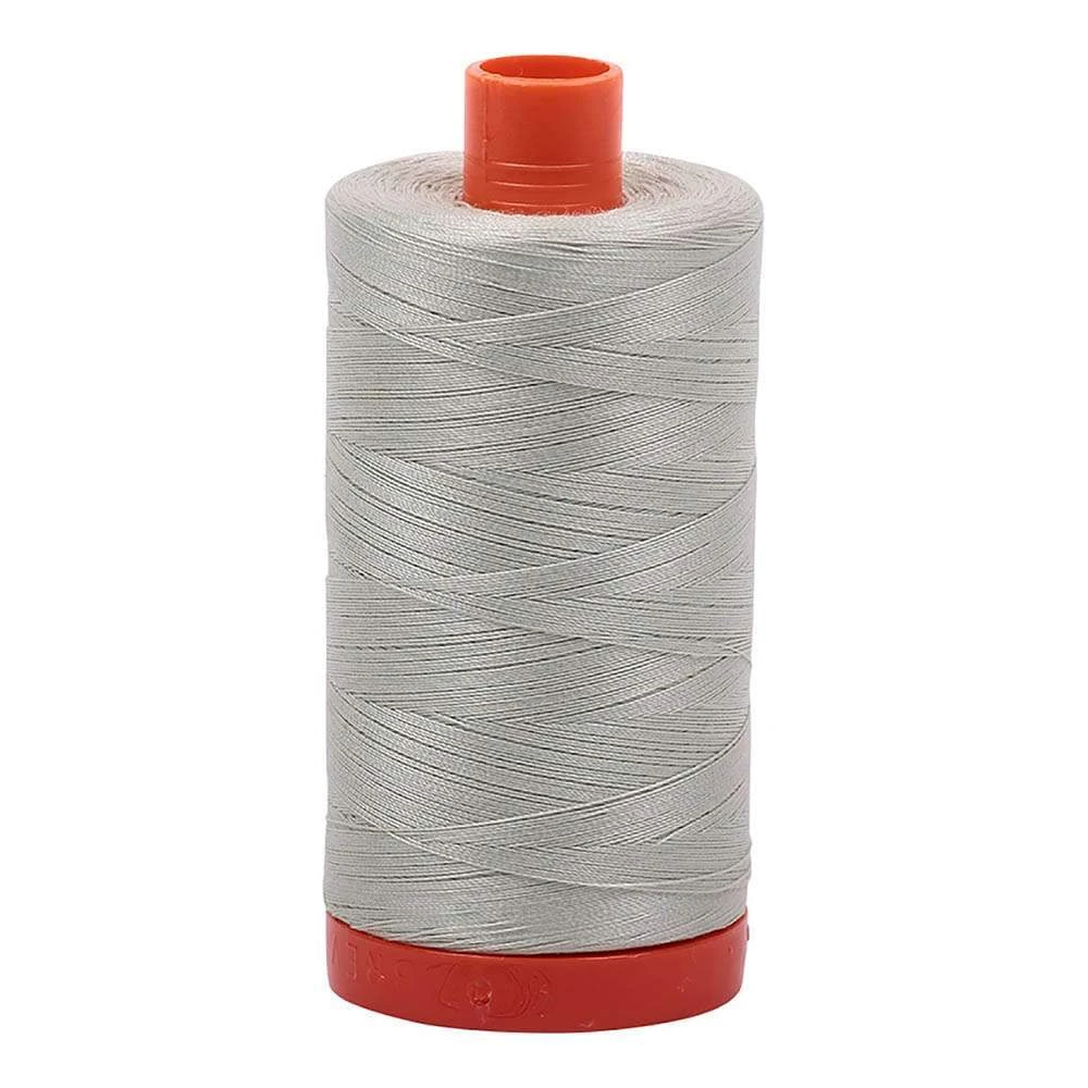 Light Grey Green 50wt Aurifil 100% Cotton Mako Thread Large Spool 1,422 Yards 1 Light Grey Green 50wt Aurifil 100% Cotton Mako Thread Large Spool 1,422 Yards
