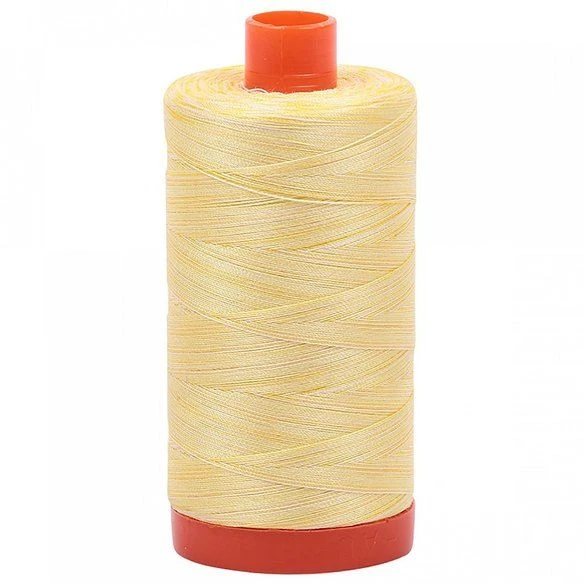 Lemon Ice 50wt Aurifil Vareigated 100% Cotton Mako Thread Large Spool 1,422 Yards 1 Lemon Ice 50wt Aurifil Vareigated 100% Cotton Mako Thread Large Spool 1,422 Yards