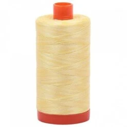 Lemon Ice 50wt Aurifil 100% Cotton Mako Thread Large Spool 1,422 Yards
