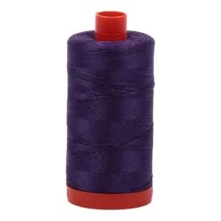 Eggplant 50wt Aurifil 100% Cotton Mako Thread Large Spool 1,422 Yards